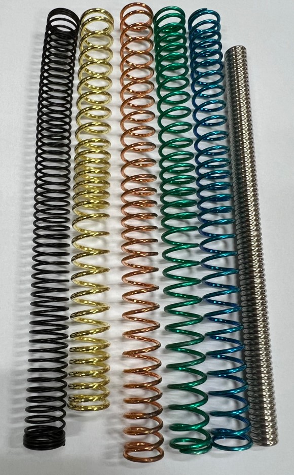 The surface treatment techniques of spring are diverse